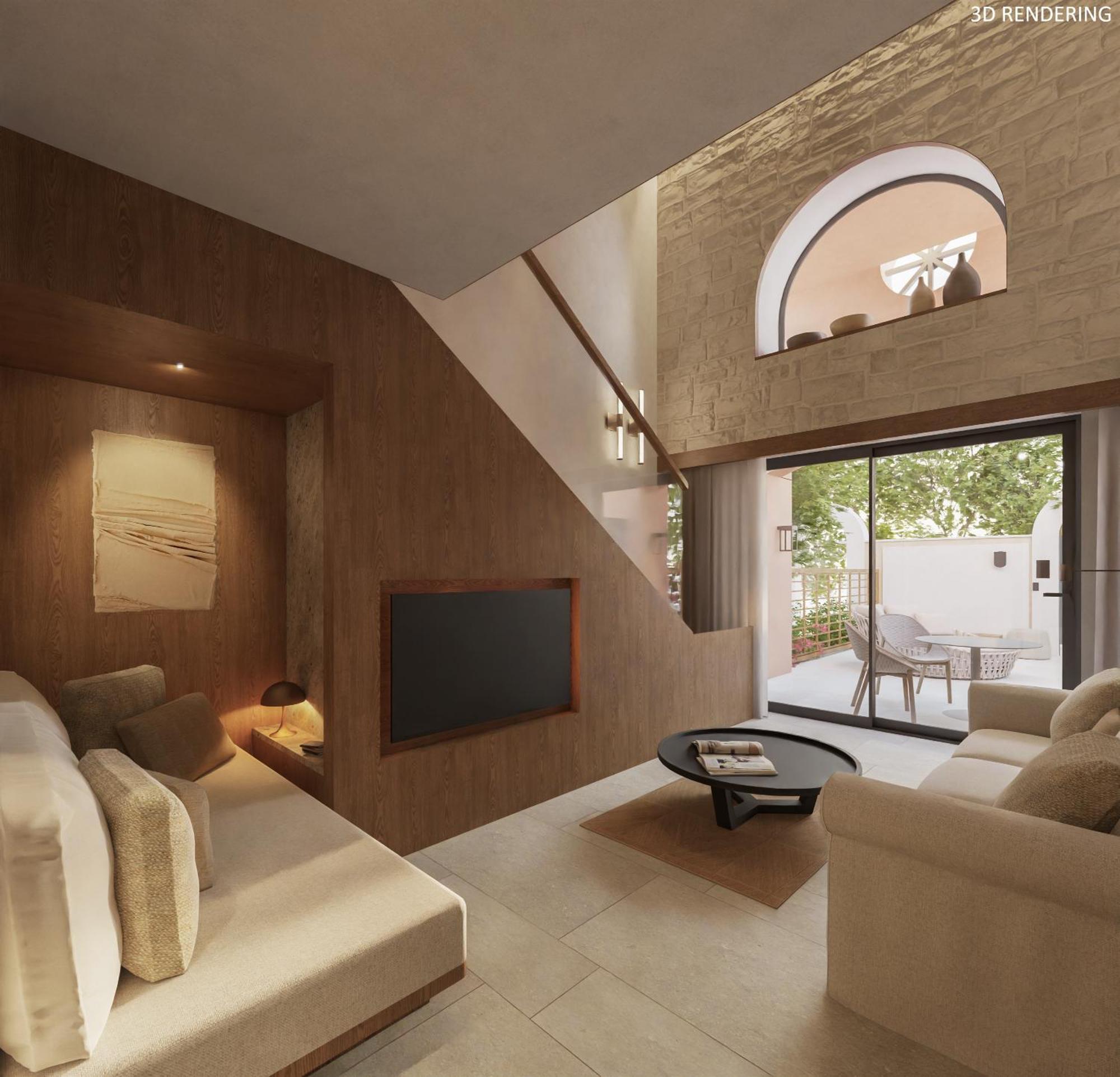 Elysium Hotel Paphos Exterior photo Interior of a duplex